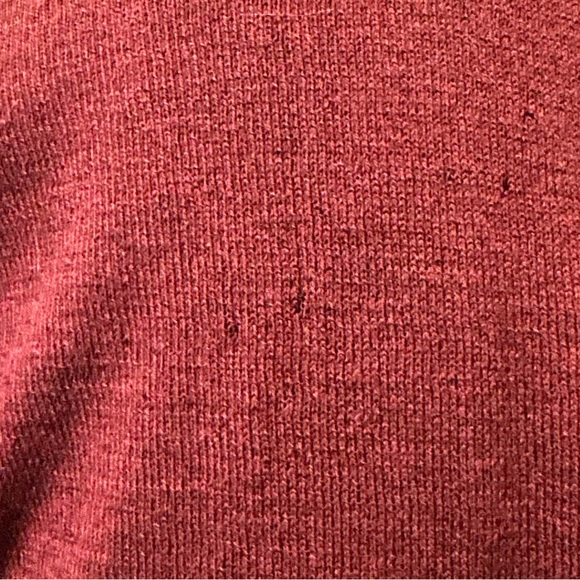 EILEEN FISHER wine/burgundy 100%washable wool crepe jersey shaped cardigan M-NWT - Picture 11 of 13